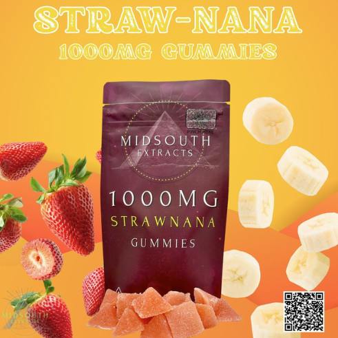 StrawNana Gummies | 1000mg