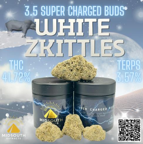 White Zkittlez | Super Charged Buds | 3.5g