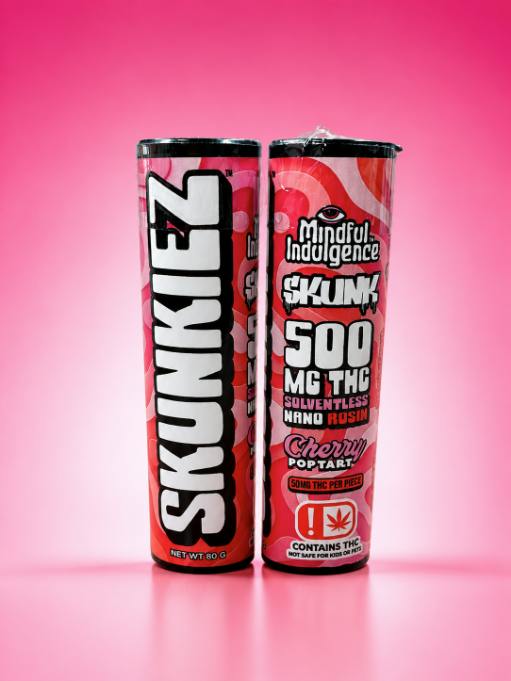 Skunkiez | Cherry Poptart Gummies | 500mg | 10ct | 50mg/ea