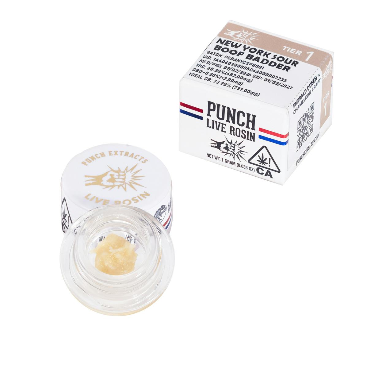Punch | New York Sour Boof | Tier 1 | Live Rosin | Cold Cure Badder | 1g
