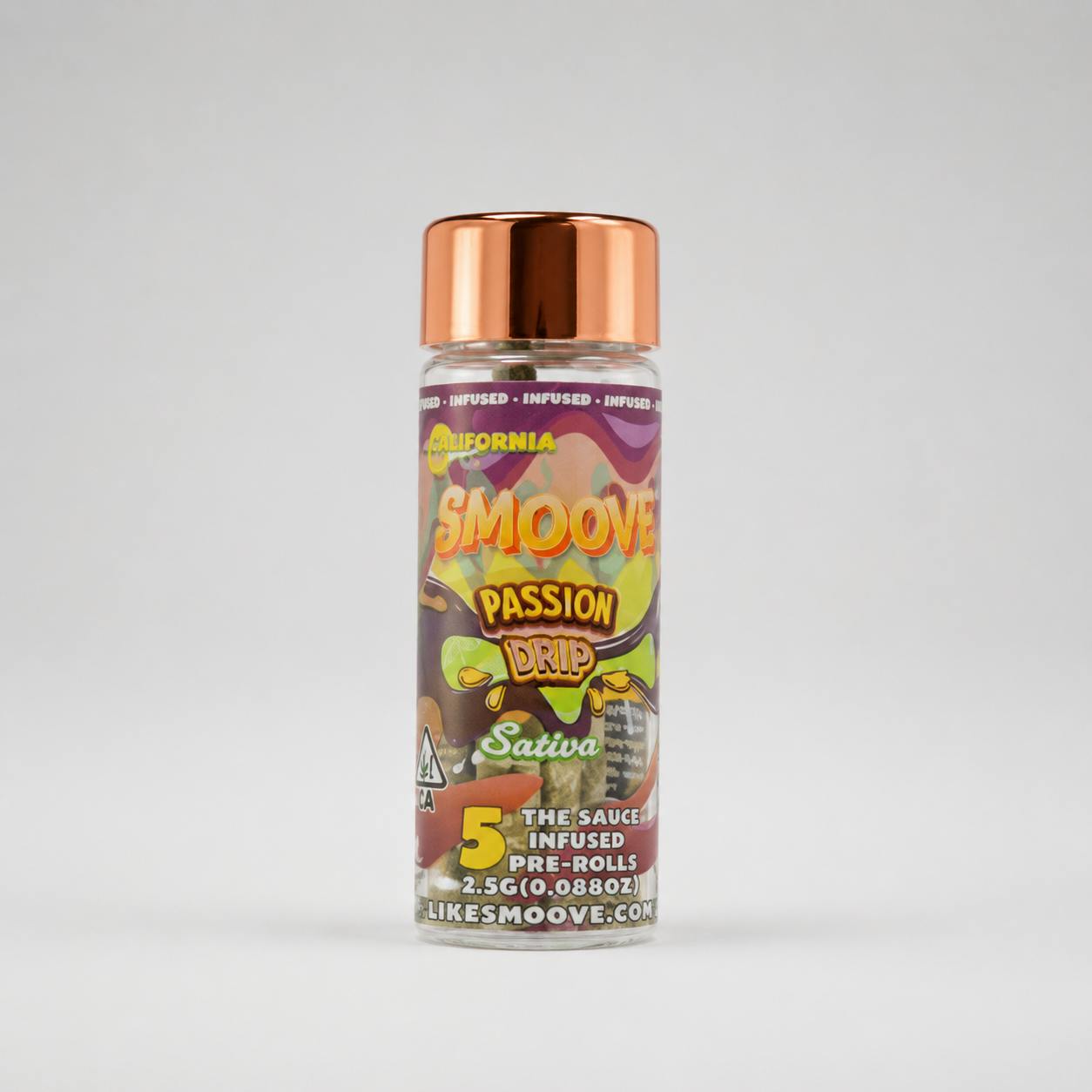 Smoove THC Infused PR Passion Drip 5 x 0.5 - 2.5 G