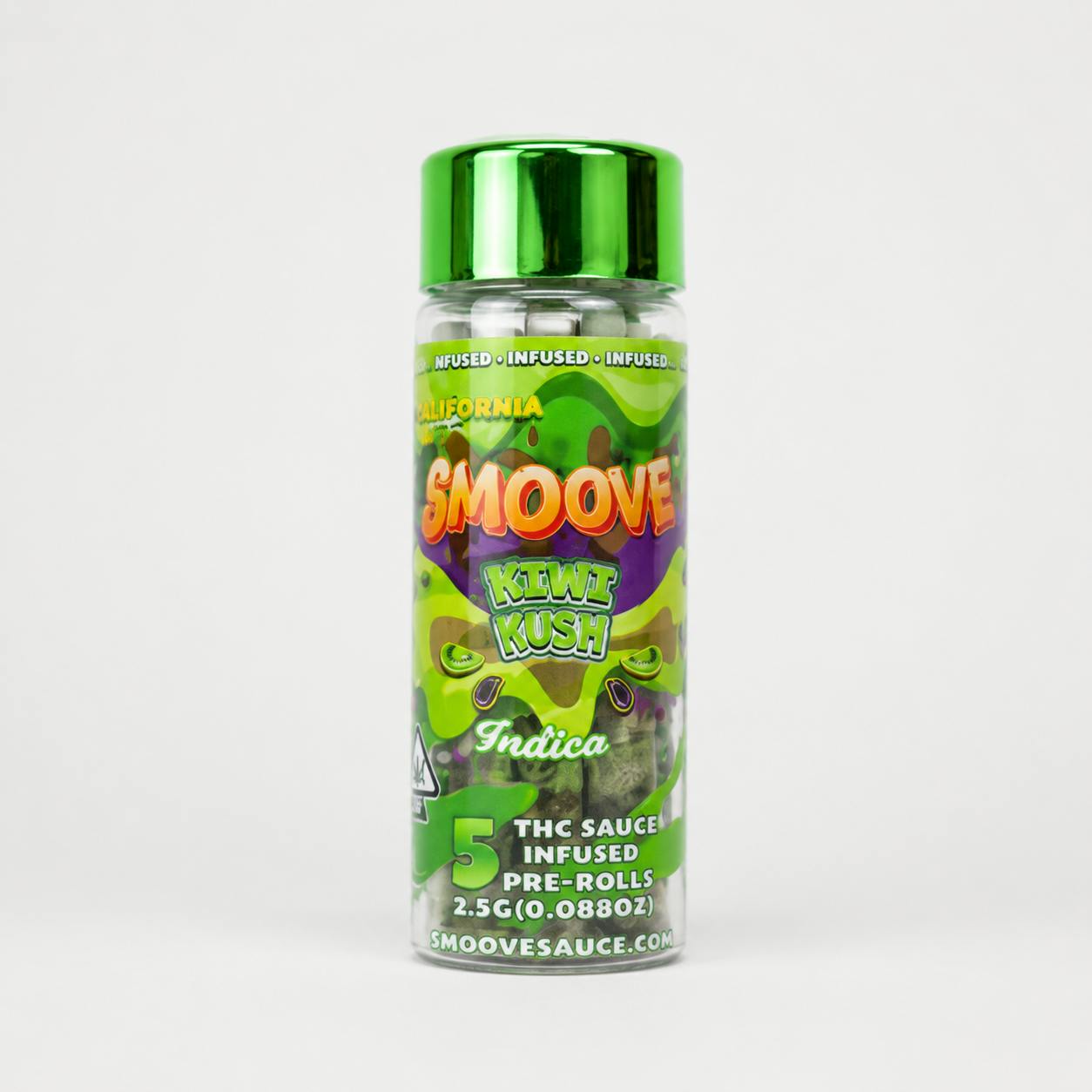 Smoove THC Infused PR Kiwi Kush 5 x 0.5 - 2.5 G