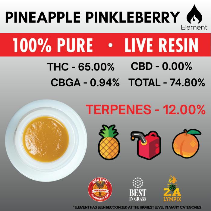 Element Live Resin 1g - Pineapple Pinkleberry