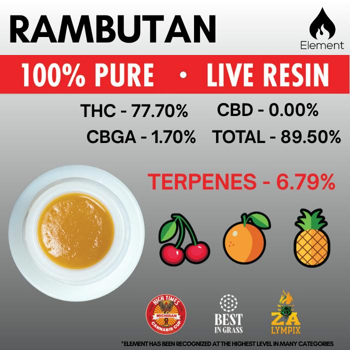 Element Live Resin 1g - Rambutan