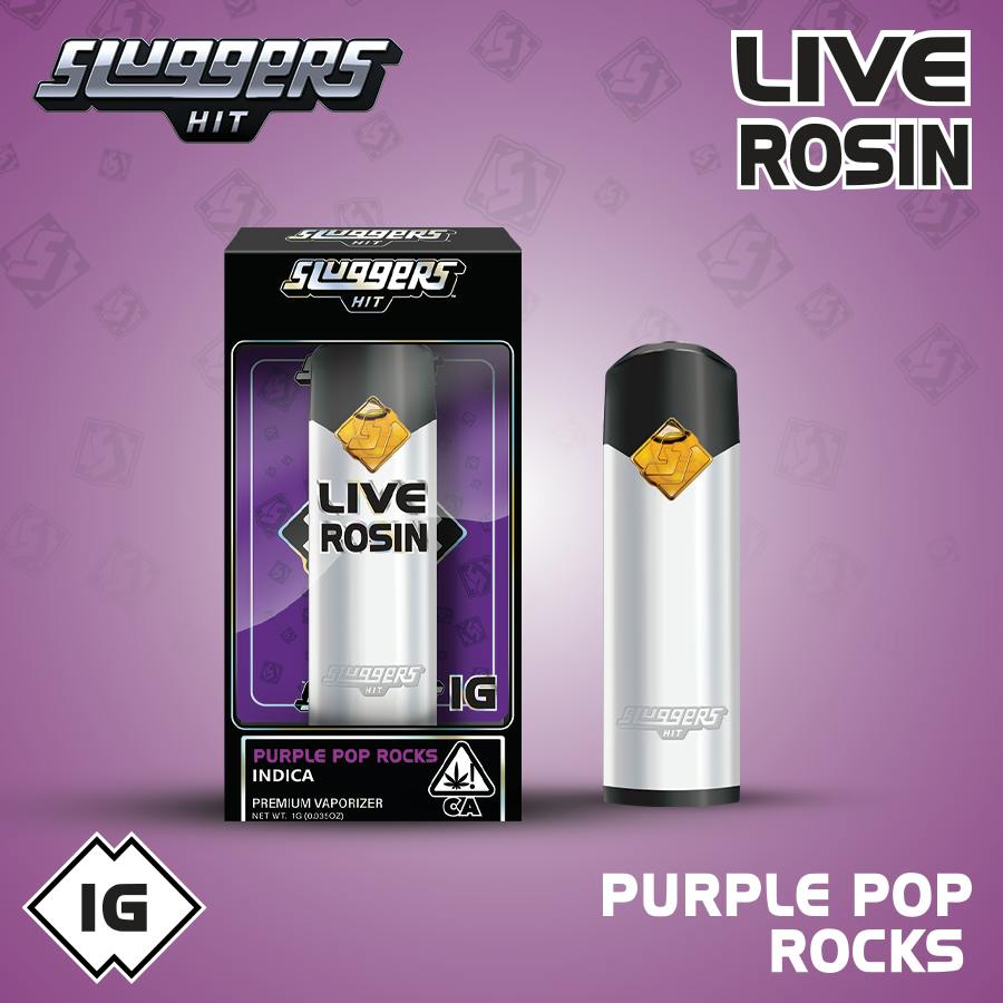 Sluggers - Vape - 1g - Rosin - Indica - Purple Pop Rocks