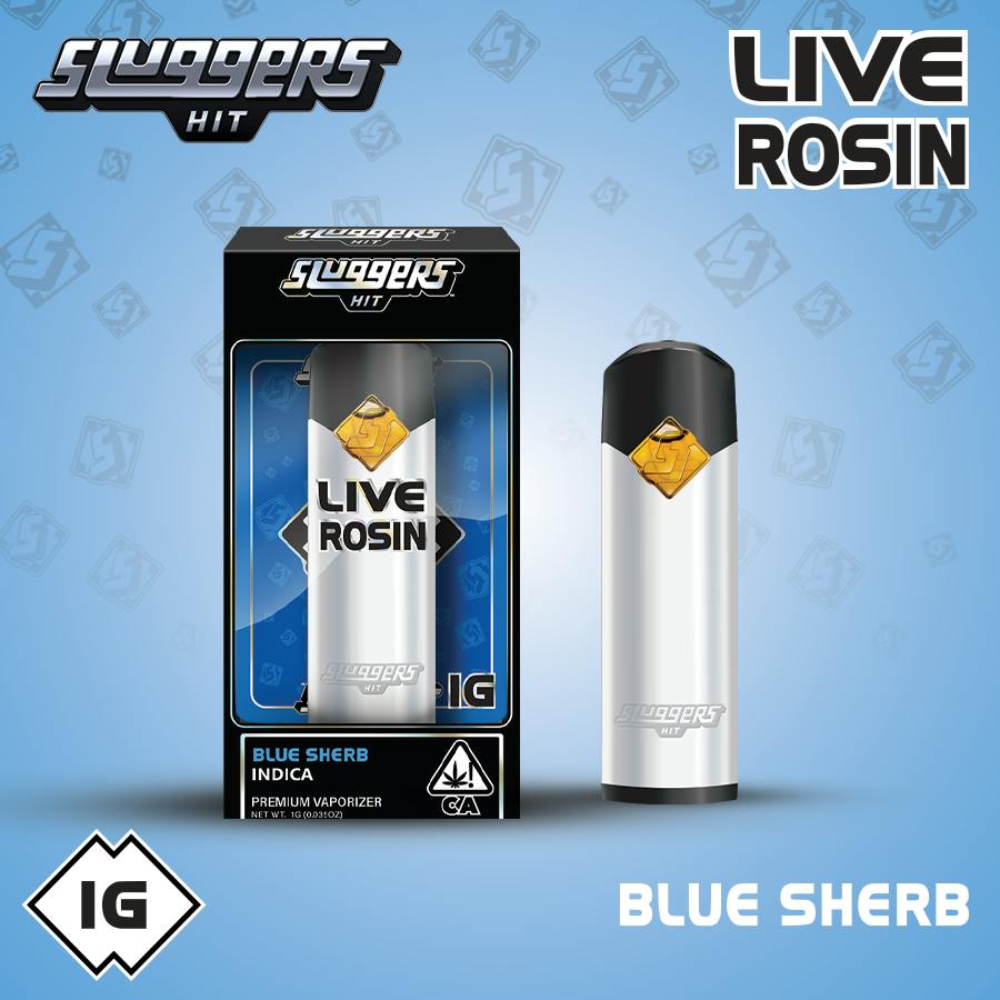 Sluggers - Vape - 1g - Rosin - Indica - Blue Sherb