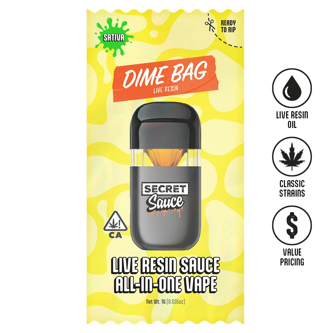 Sonoma Coma | Secret Sauce Live Resin Disposable | 1g