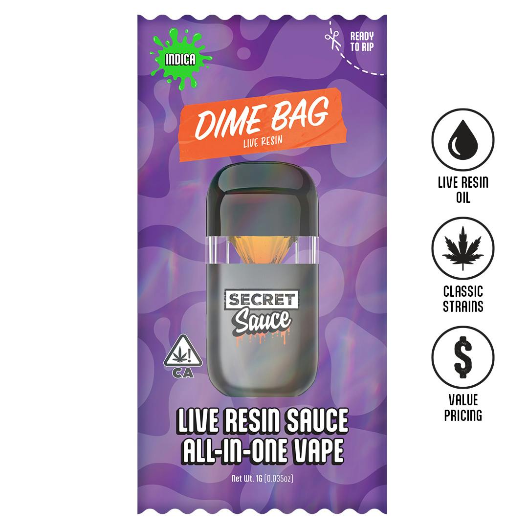 Lemon Cherry Airheadz | Secret Sauce Live Resin Disposable | 1g