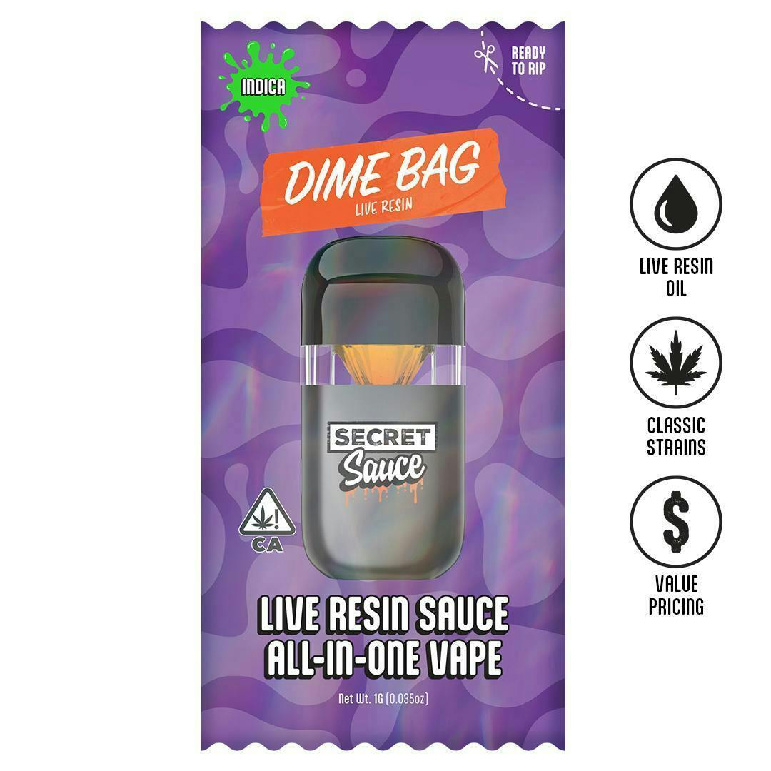 Luxury RNTZ | Secret Sauce Live Resin Disposable | 1g