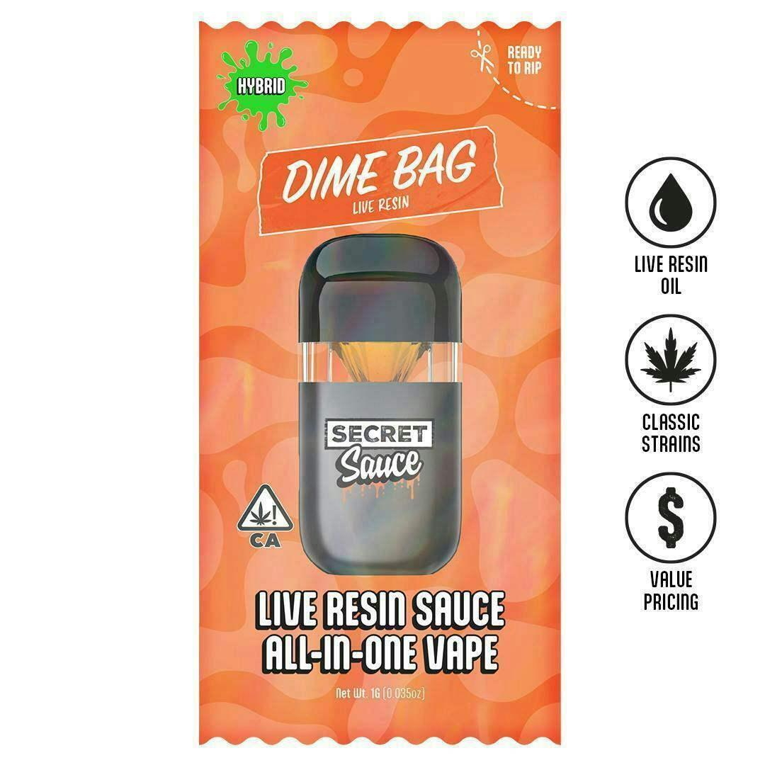 Poddy Mouth | Secret Sauce Live Resin Disposable | 1g