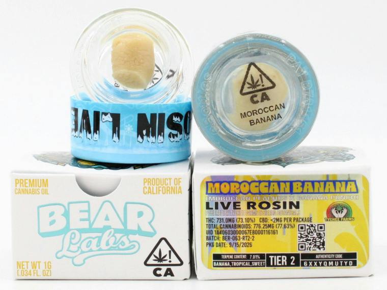 BEAR Labs - Moroccan Banana - Rosin Tier 2