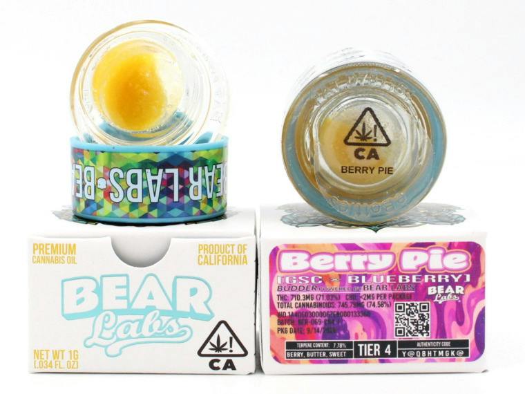BEAR Labs - Berry Pie - Cured Resin Budder Tier 4