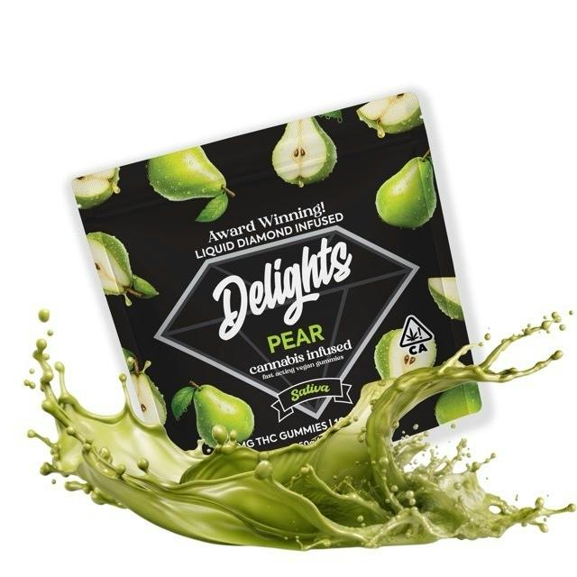 Pear Delights Gummies Liquid Diamond Infused