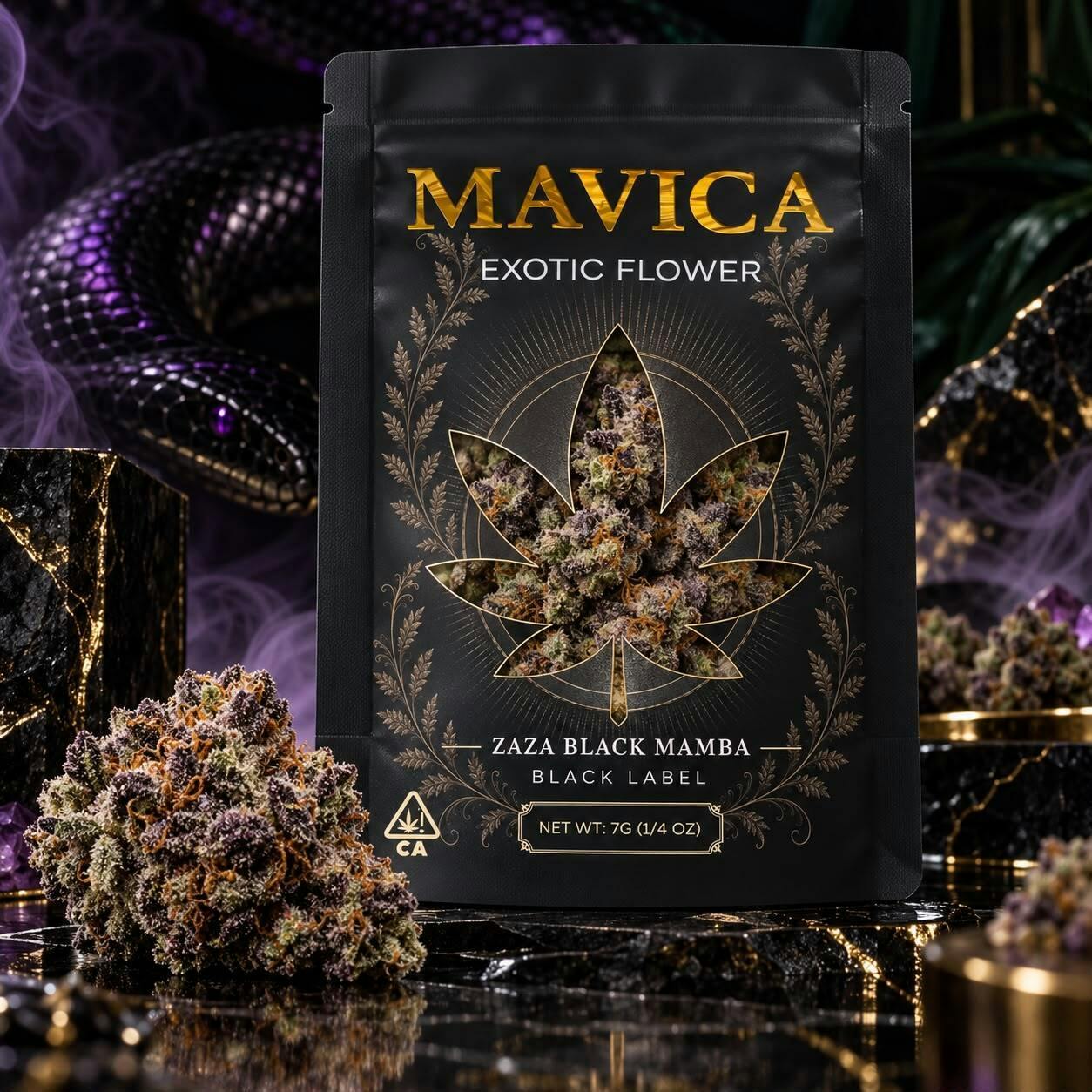 ZaZa Black Mamba - Exotic Indica 1g