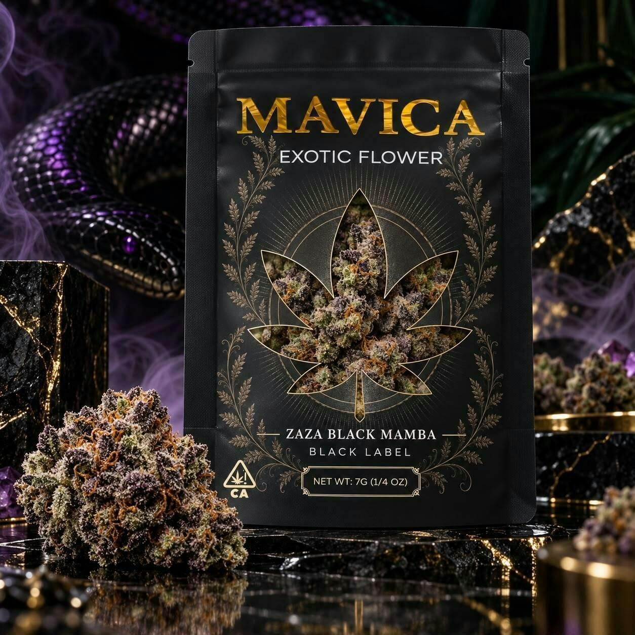 ZaZa Black Mamba - Exotic Indica 3.5g