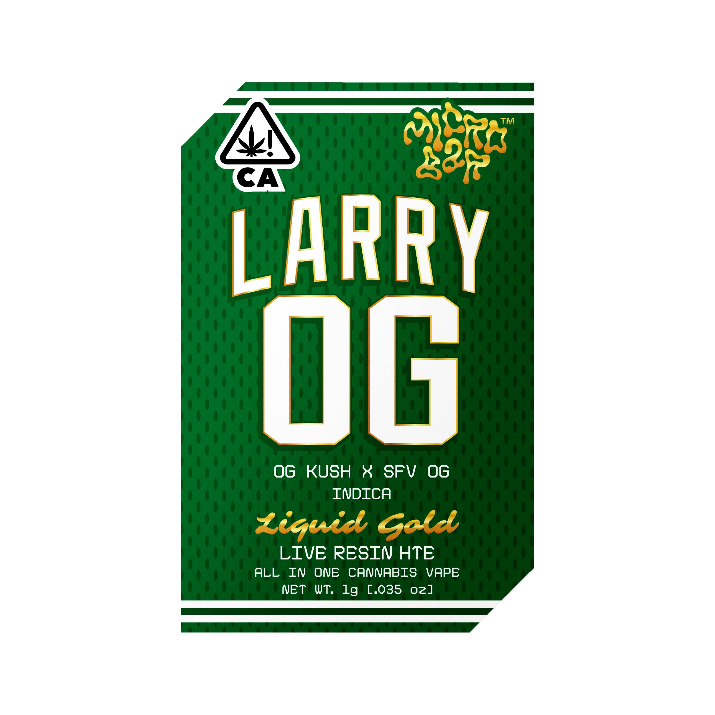Larry OG (Indica) - Liquid Gold Live Resin 1g AIO