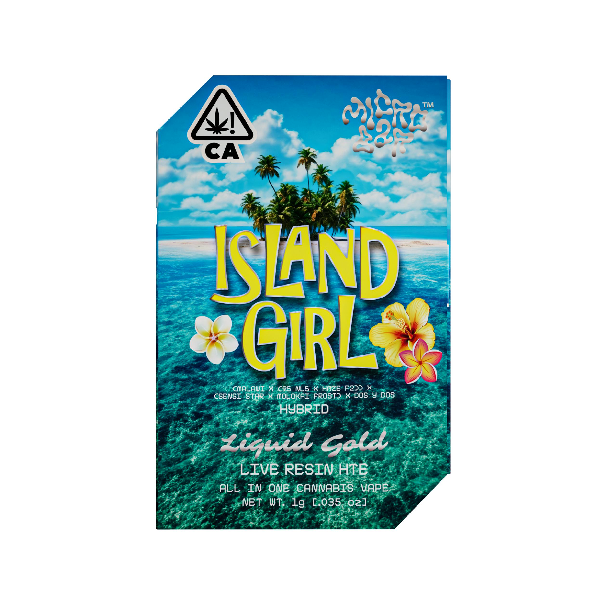 Island Girl (Sativa) - Liquid Gold Live Resin 1g AIO