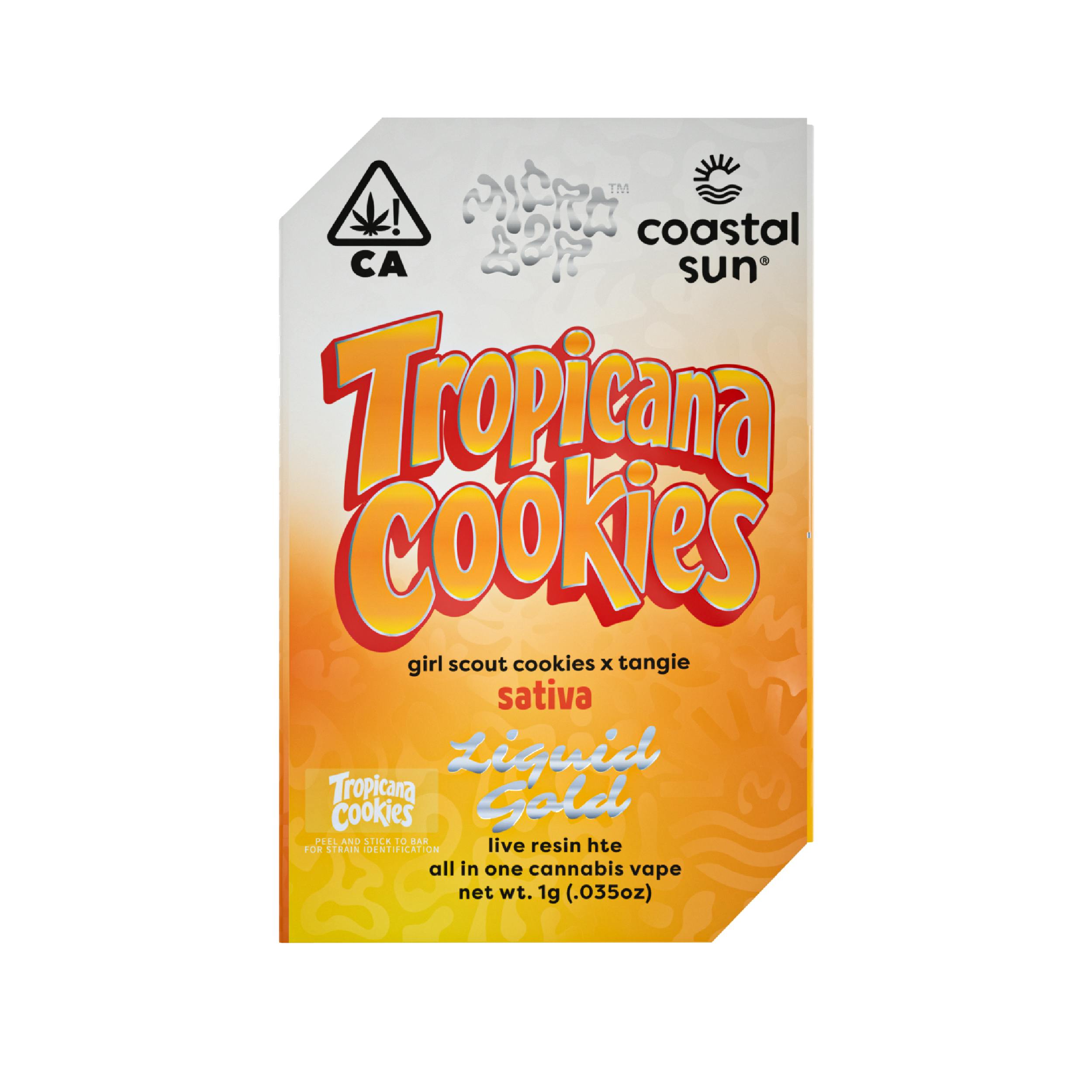 Tropicana Cookies (Sativa) - MicroBar x Coastal Sun - Liquid Gold 1g AIO