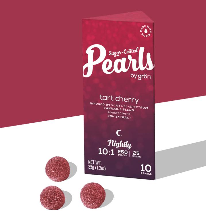 Tart Cherry 10:1 CBN:THC Rosin Gummies | 25mg | 10ct | 2.5mg/ea
