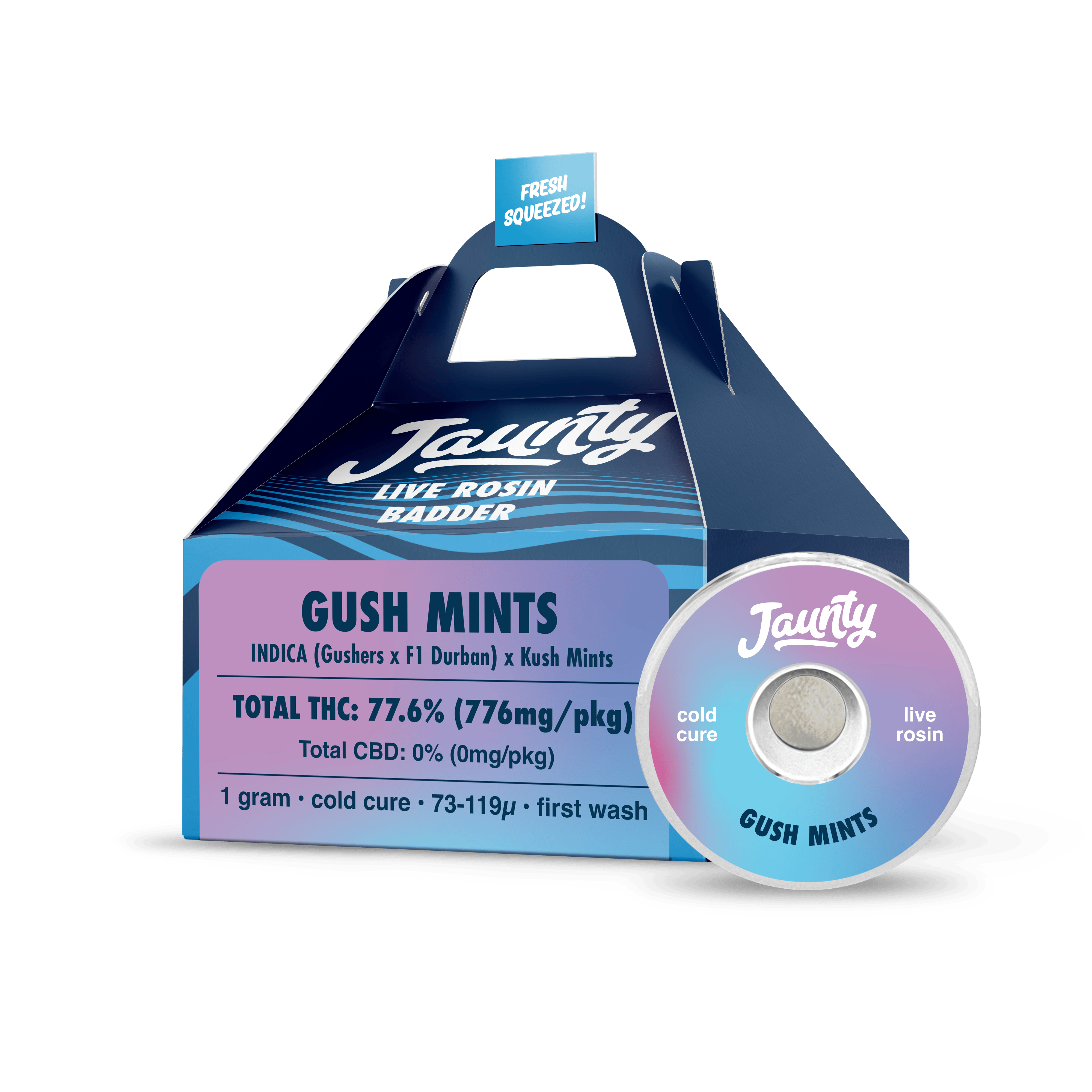 Gush Mints | Cold Cure | Live Rosin | Indica | 1g