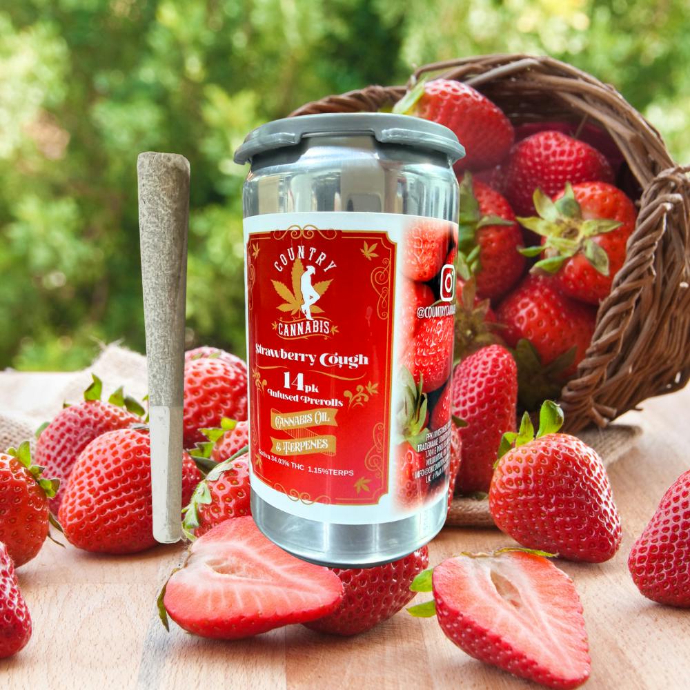 Strawberry Cough | Infused Preroll Joint | 14 pk | 14g