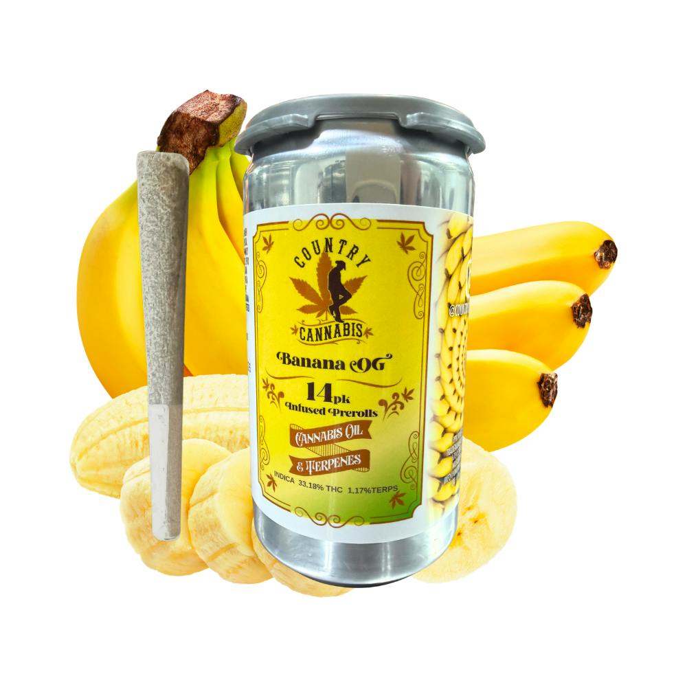 Banana OG | Infused Preroll Joint | 14 pk | 14g