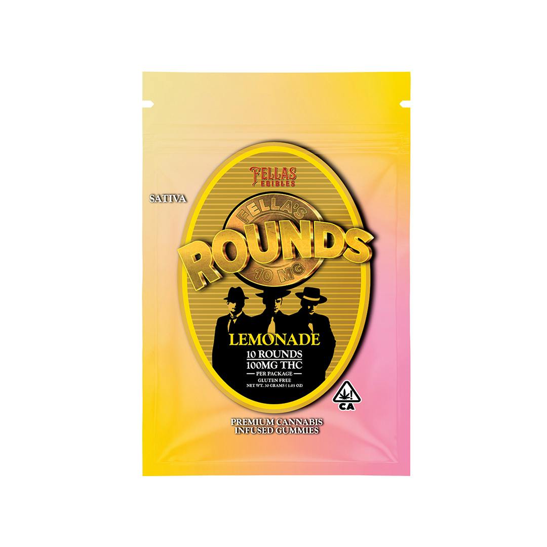 ROUNDS | Lemonade Gummies | 100mg | 10ct | 10mg/ea