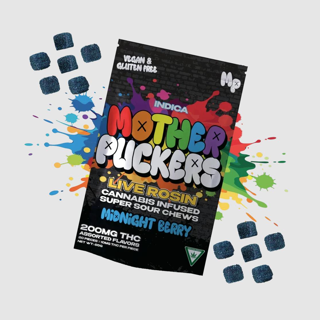 Midnight Berry Live Rosin Gummies | 200mg | 10ct | 20mg/ea