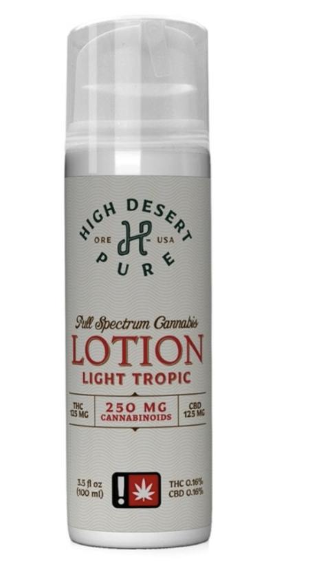 1:1 Light Tropic Lotion | Cream | THC:CBD 125mg:125mg | 3.5oz
