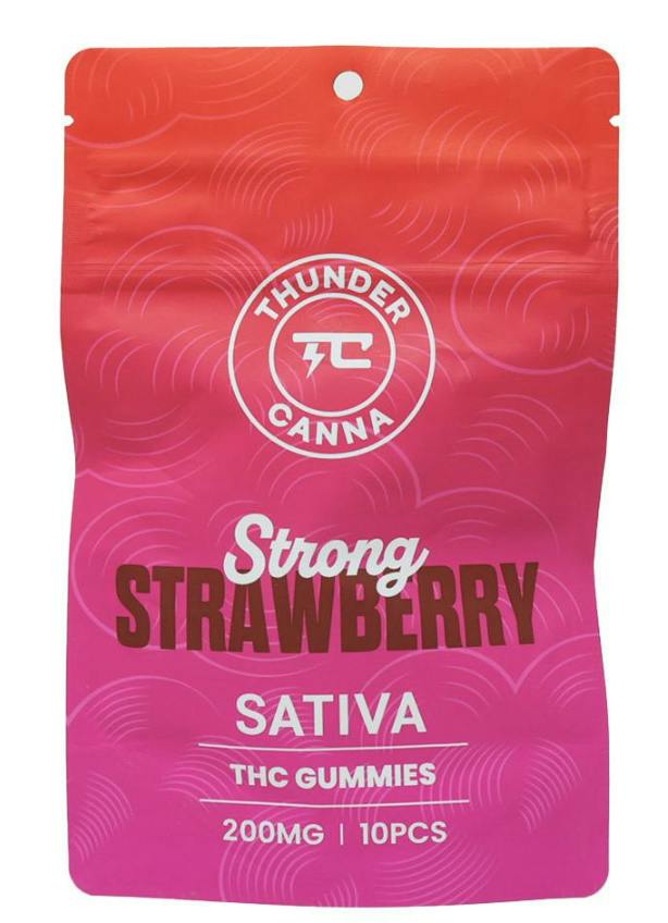 Strong Strawberry Gummies | 200mg | 10ct | 20mg/ea