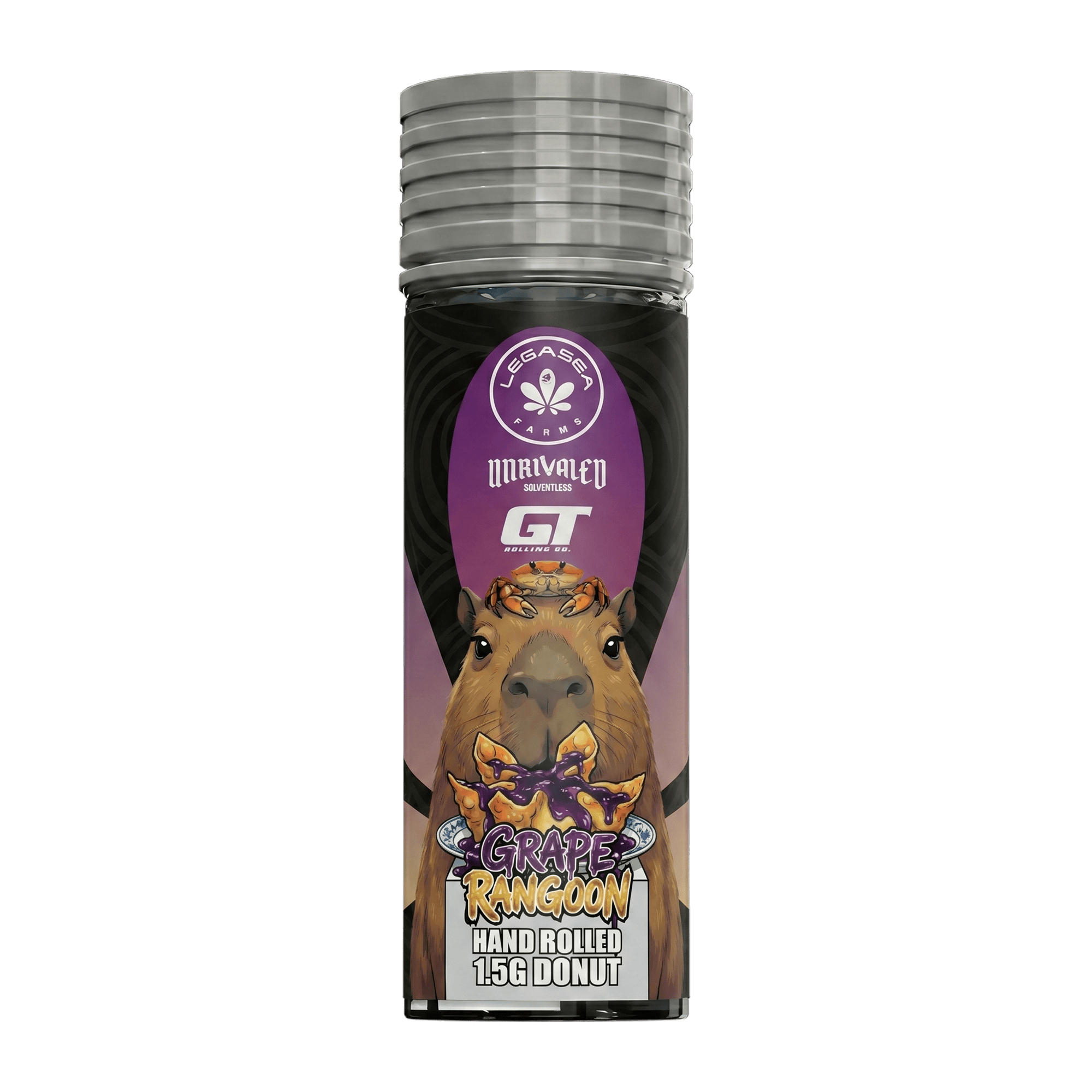 LSF x U x GT | Grape Rangoon | Live Rosin Donut Infused Joint | 1.5g