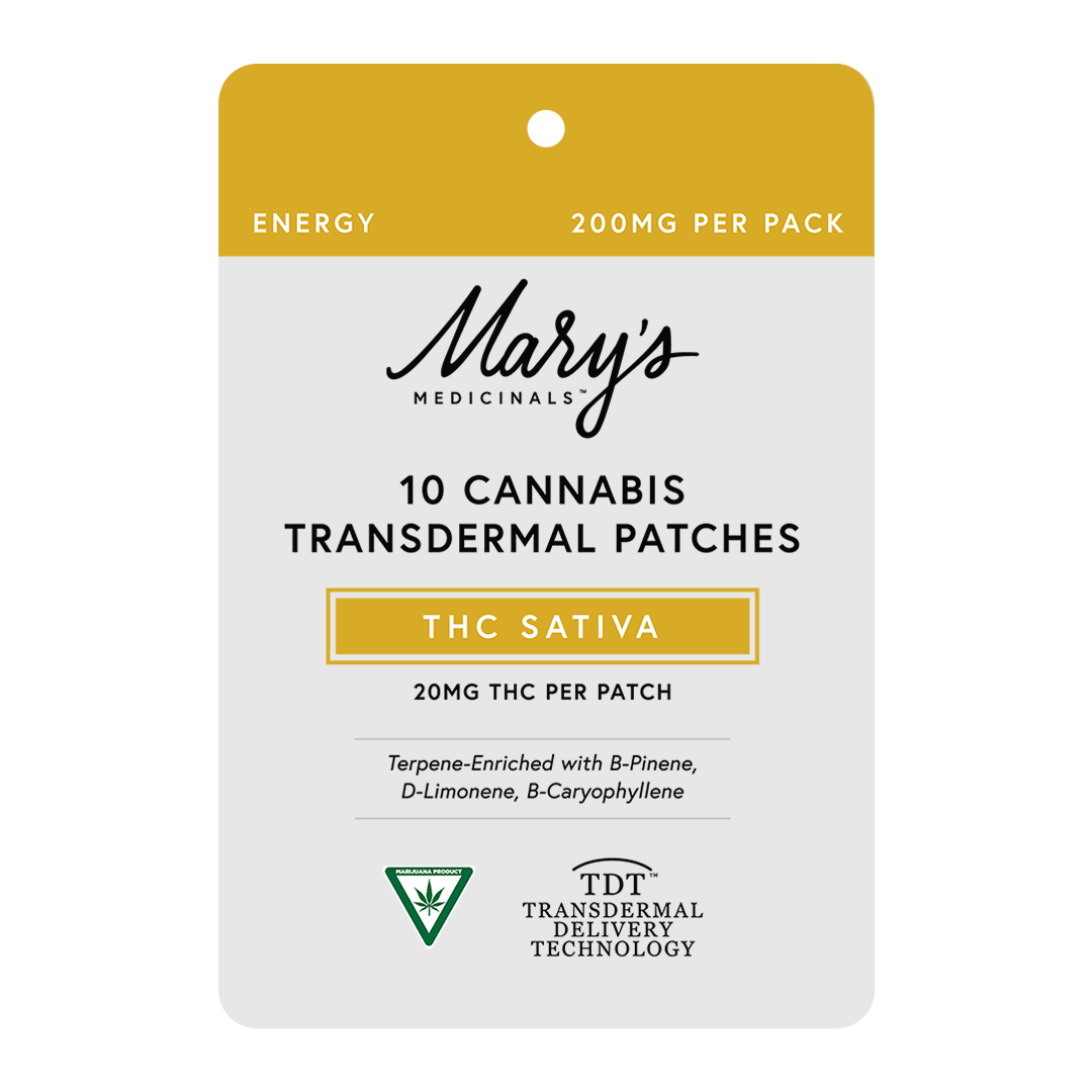 Energy | Transdermal Patches | 20mg THC Sativa each | 10pk