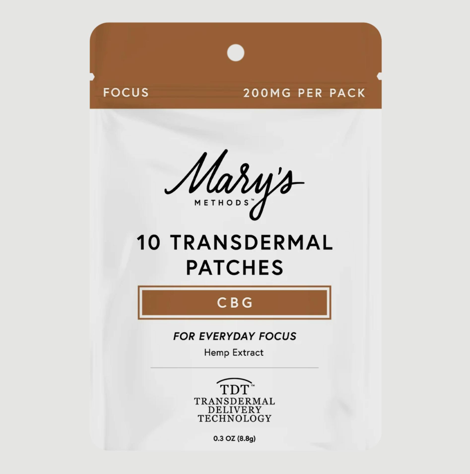 Focus | Transdermal Patches | 20mg CBG each | 10pk
