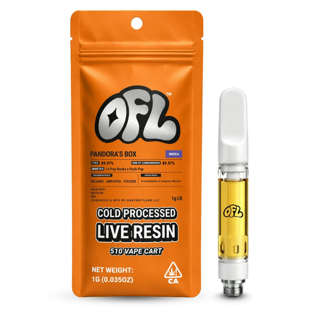 Pandora's Box | Live Resin Cartridge | 1g