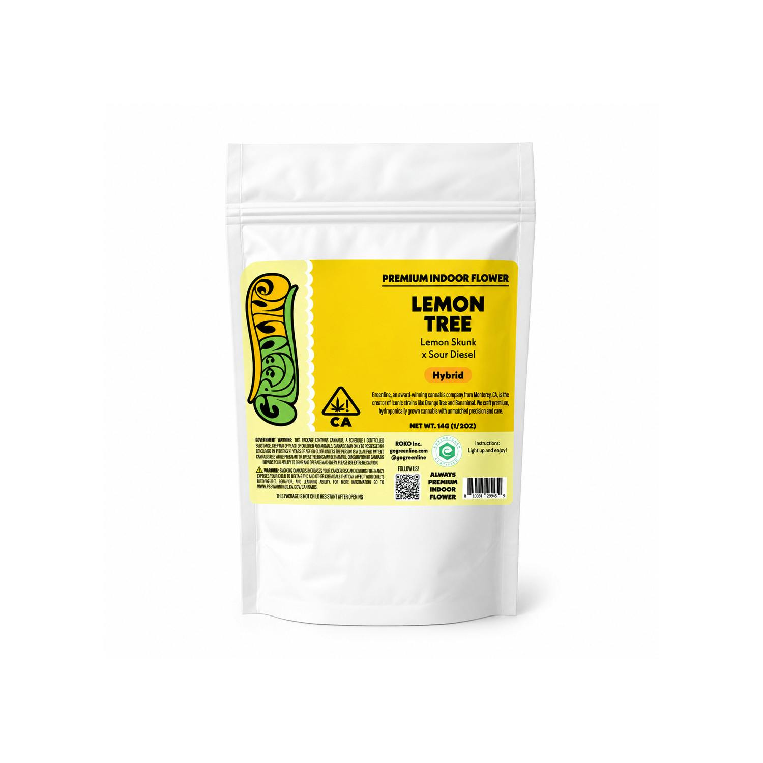 Lemon Tree - 1/2 oz - Indoor - Hybrid - 14g
