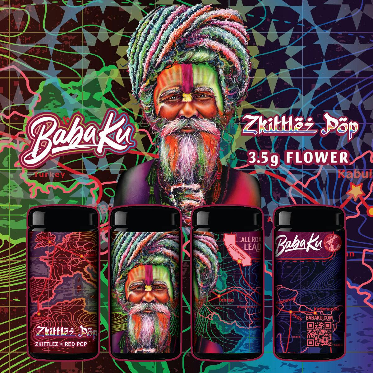 Baba Ku Farms | Zkittlez Pop | Big Buds | 3.5g