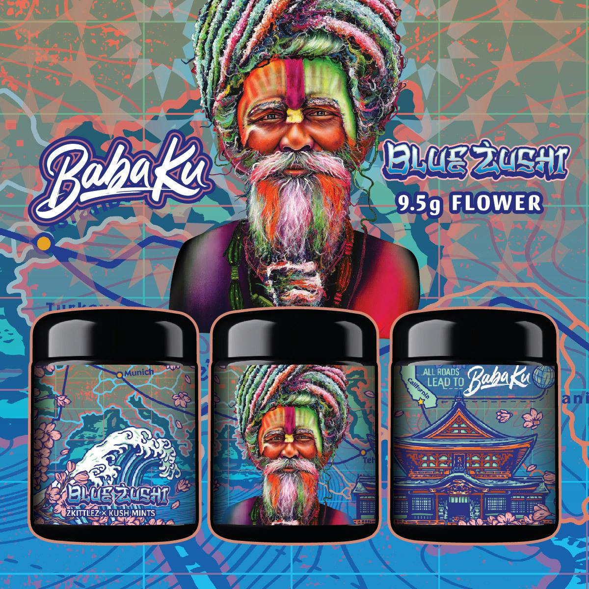 Baba Ku Farms | Blue Zushi | Big Buds | 9.5g