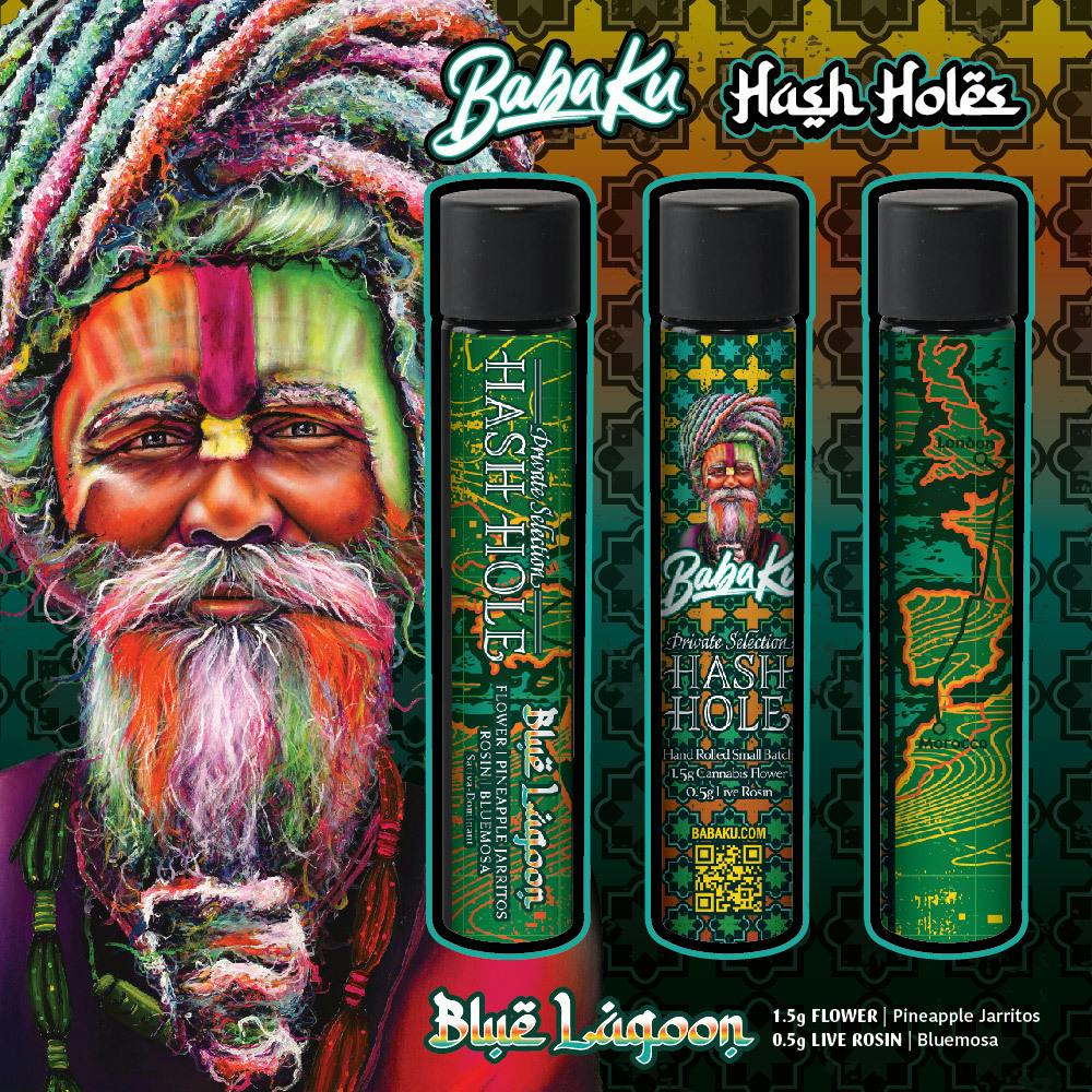 Baba Ku Farms | Blue Lagoon Hash Hole | Infused Joint | 2g
