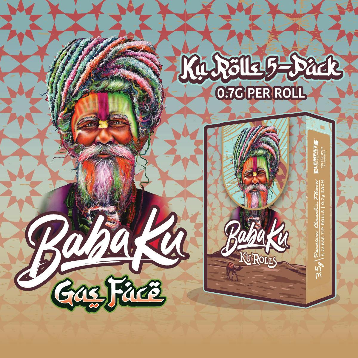 Baba Ku Farms | Gas Face | Joints | 0.7g ea | 5pk