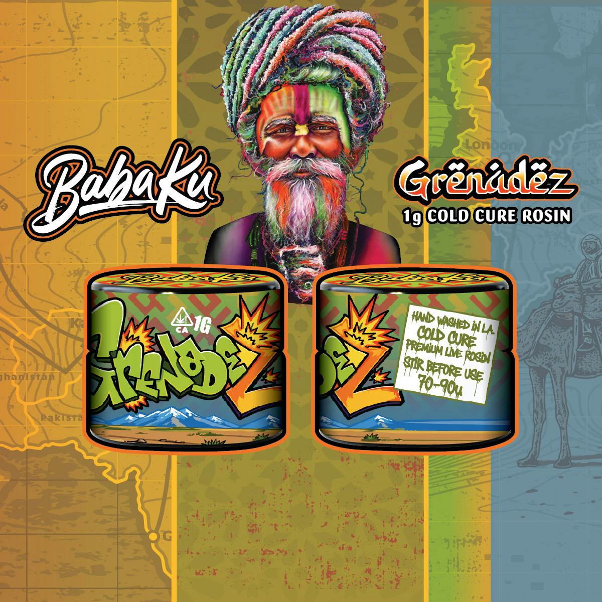 Baba Ku Farms | Grenadez | Cold Cure Rosin | 1g