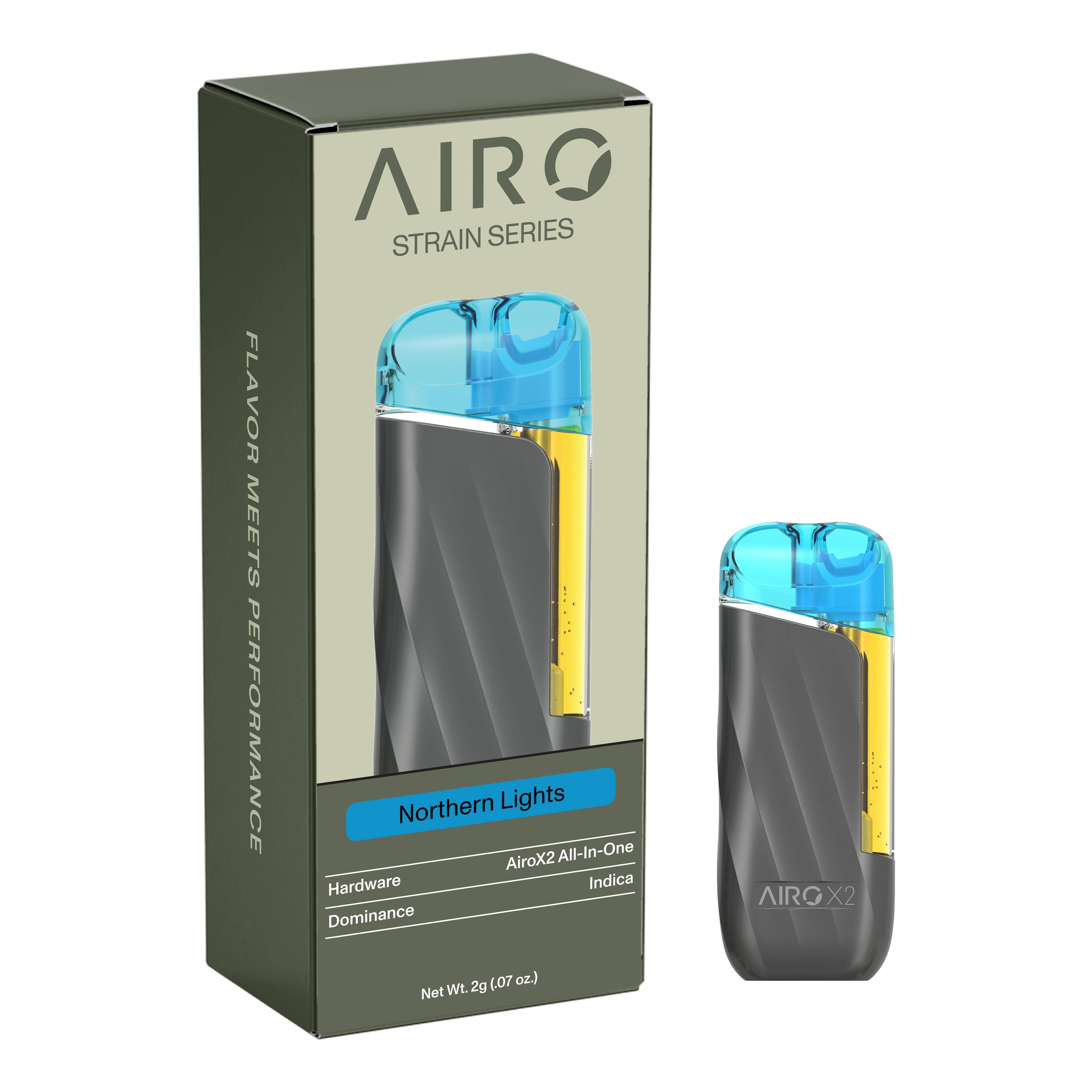 Strain Series | Northern Lights | AiroX2 Disposable | 2g