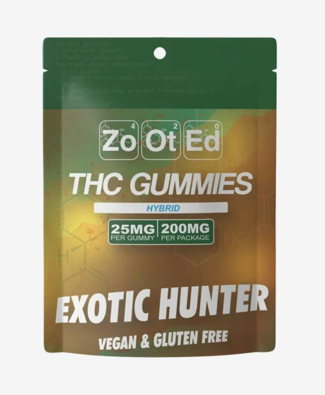 Exotic Hunter Gummies | 200mg | 8pk | 25mg/ea