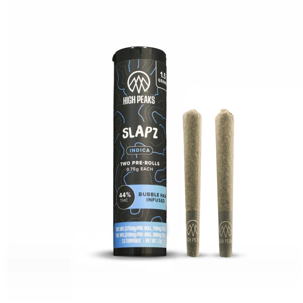 Slapz | Hash Infused Joints | 0.75g ea | 2pk by High Peaks