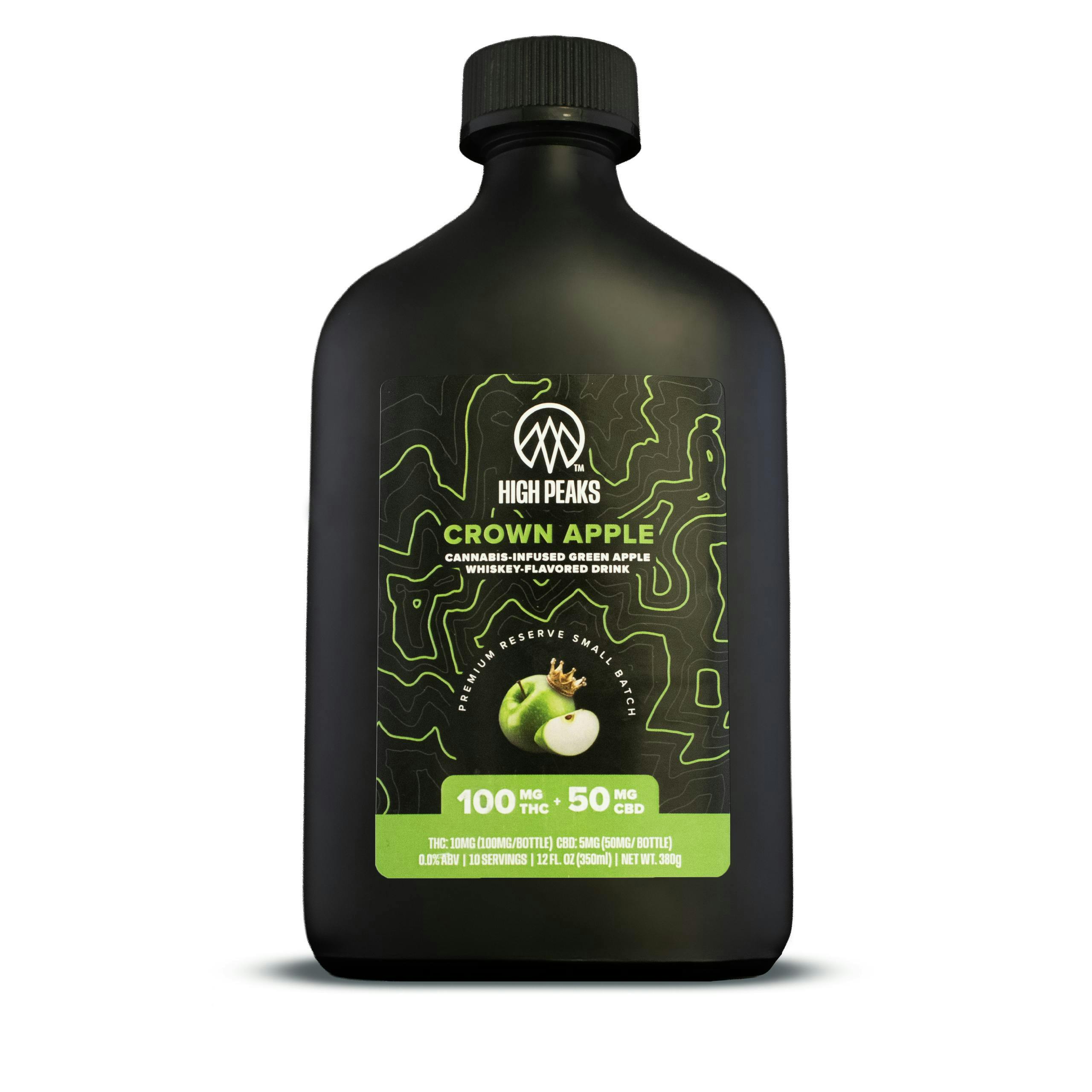 Crown Apple Whiskey | Non-carbonated | 10mg | 12 fl. oz by High Peaks