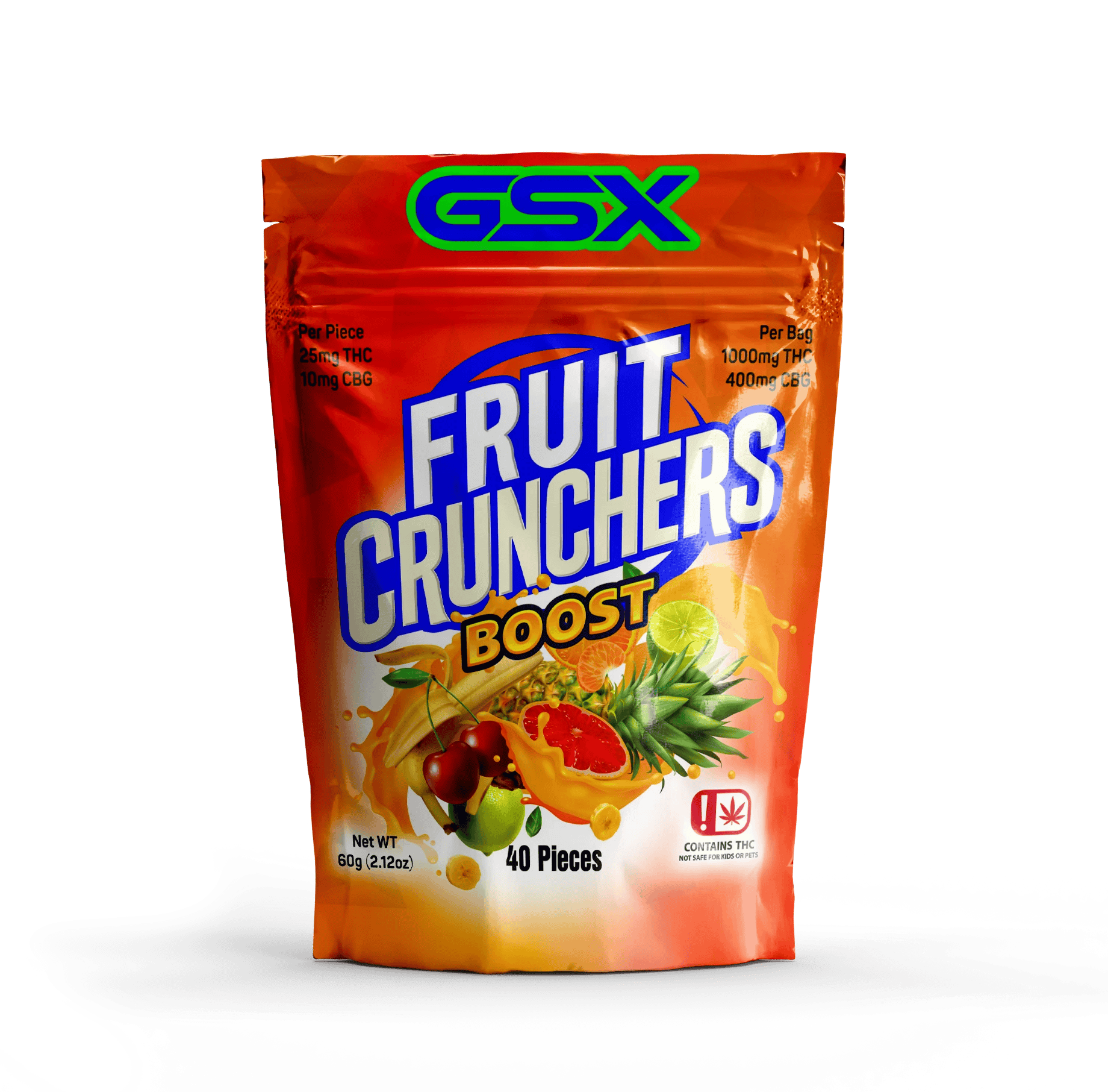 Fruit Crunchers | Boost Edibles | 1000mg | 10pk | 100mg/ea