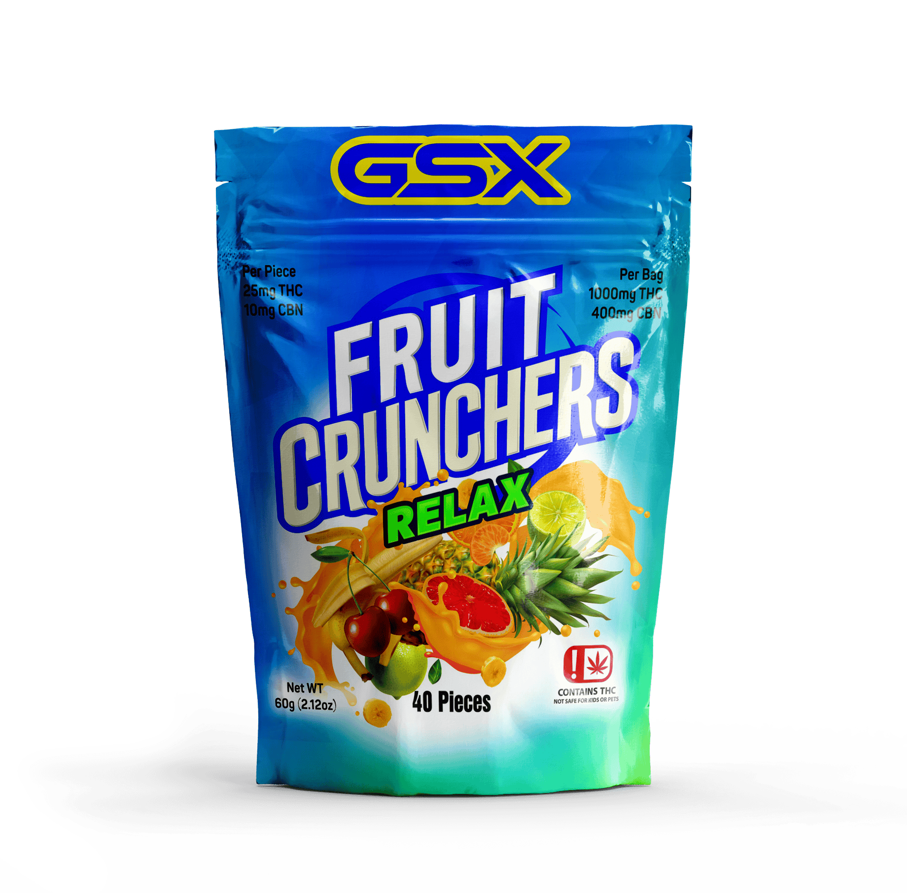 Fruit Crunchers | Relax Edibles | 1000mg | 10pk | 100mg/ea
