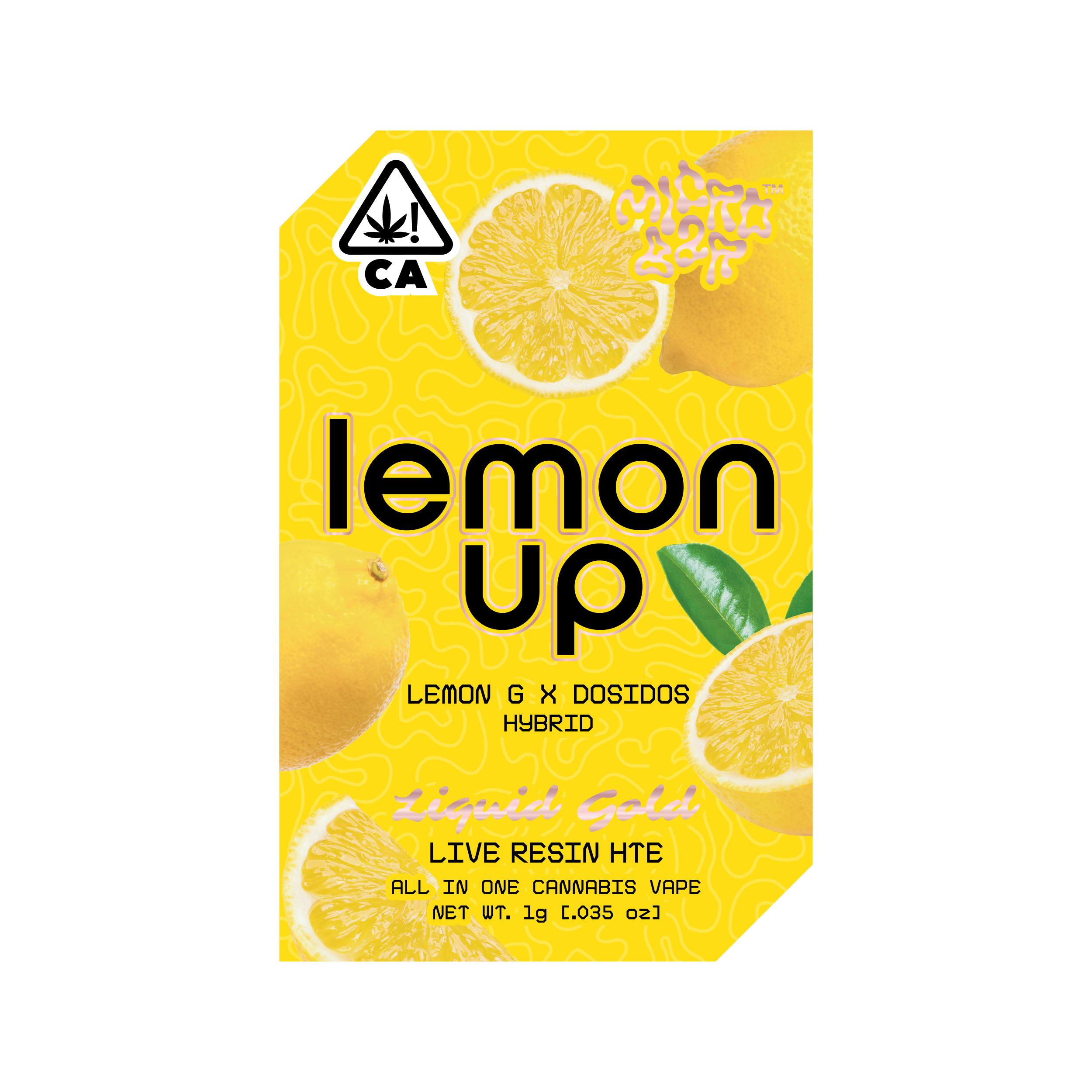 Lemon Up (Hybrid) - Liquid Gold Live Resin 1g AIO