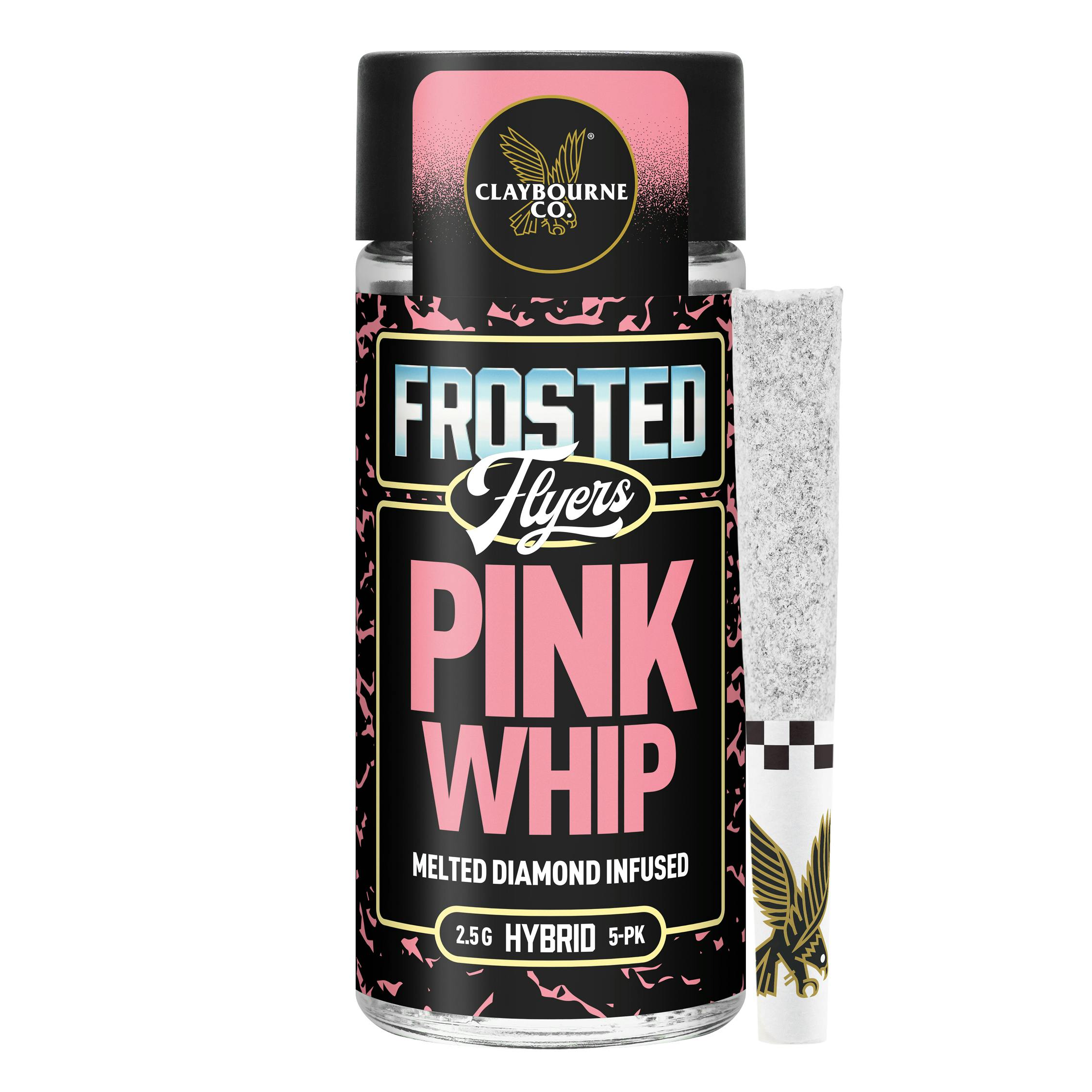 Pink Whip (2.5g) - Diamond Frosted Flyers Pre-Rolls