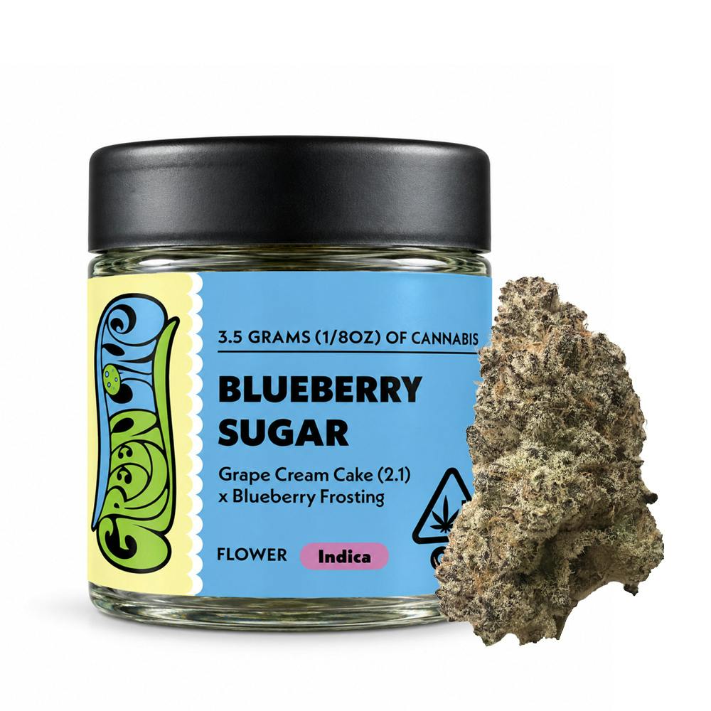 Blueberry Sugar - 1/8 oz - Indoor - Indica - 3.5g