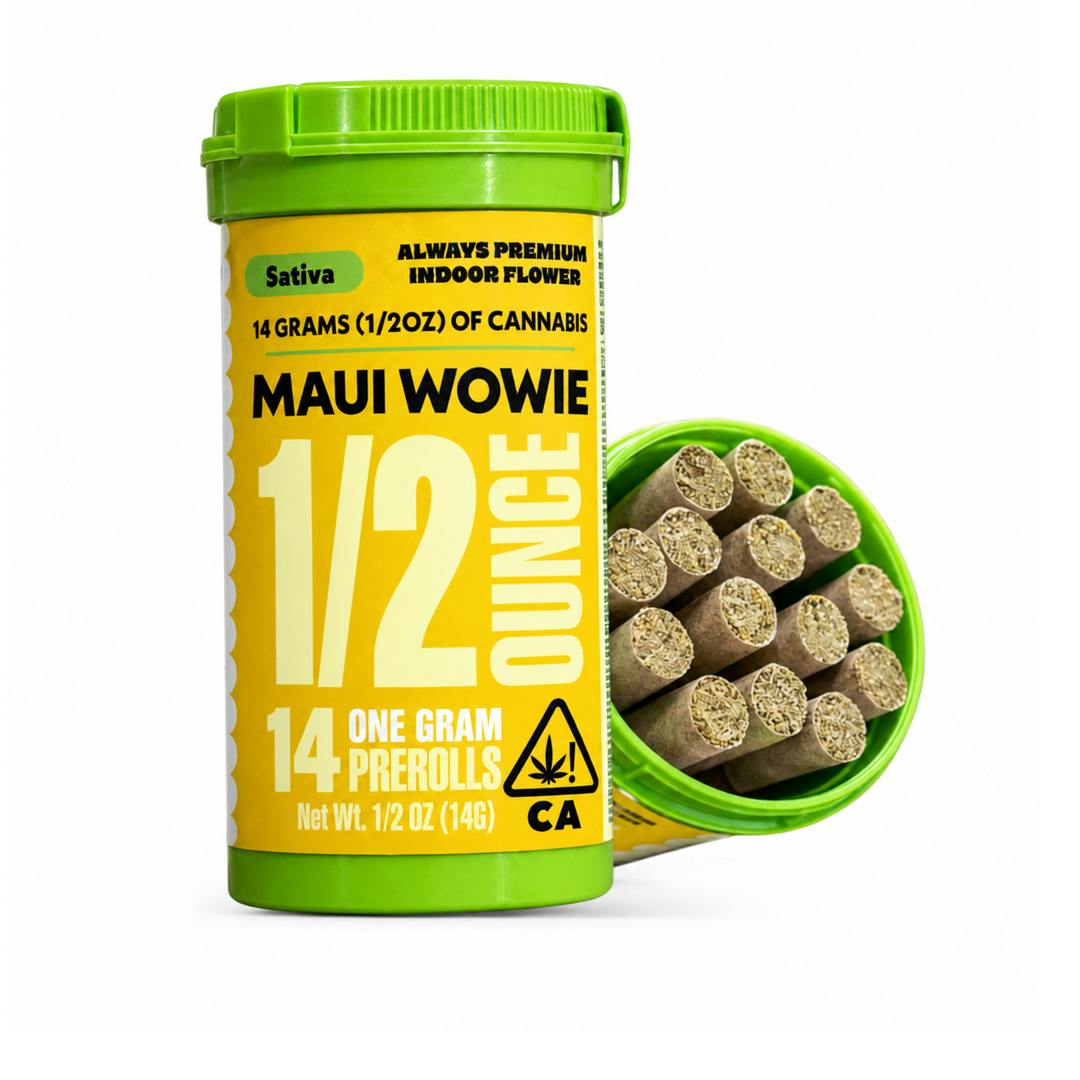 Maui Wowie - 14 Pack Pre-Rolls - Sativa - 1g Each (1/2 Oz Total)